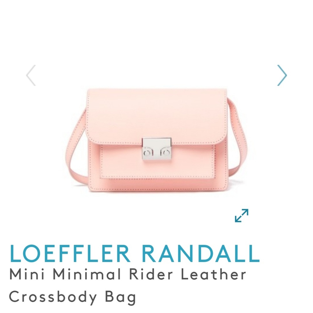 NWT Loeffler Randall Mini Rider bag, light pink